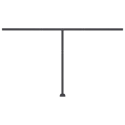 Berkfield Freestanding Manual Retractable Awning 400x300 cm Anthracite