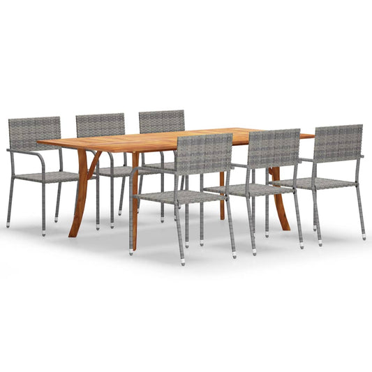 Berkfield 7 Piece Garden Dining Set Anthracite