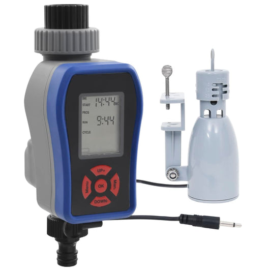 Berkfield Digital Water Timer with Single Outlet and Rain Sensor