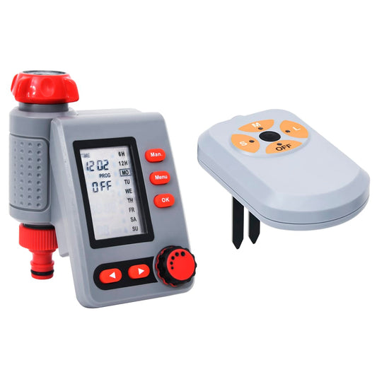 Berkfield Digital Water Timer with Single Outlet and Moisture Sensor