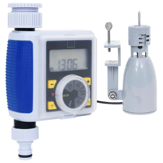 Berkfield Digital Water Timer with Single Outlet and Rain Sensor