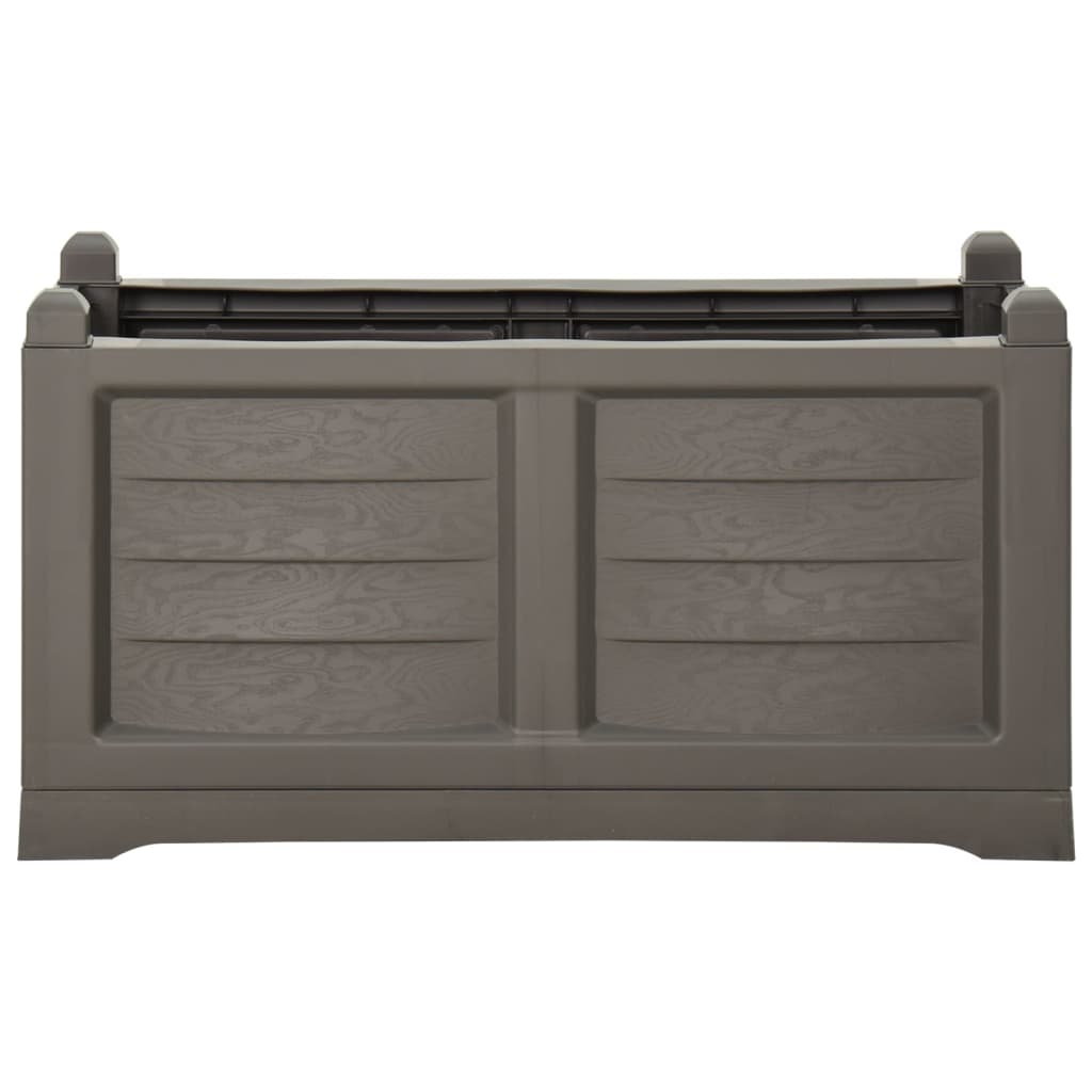 Berkfield Flower Box Grey 80x42.5x42 cm PP