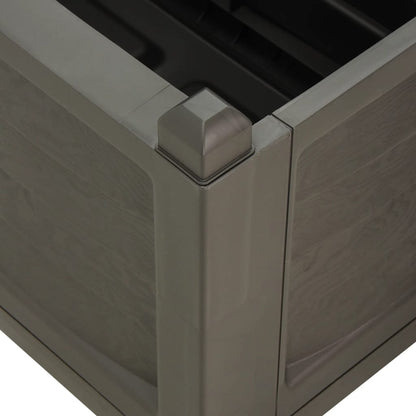 Berkfield Flower Box Grey 80x42.5x42 cm PP