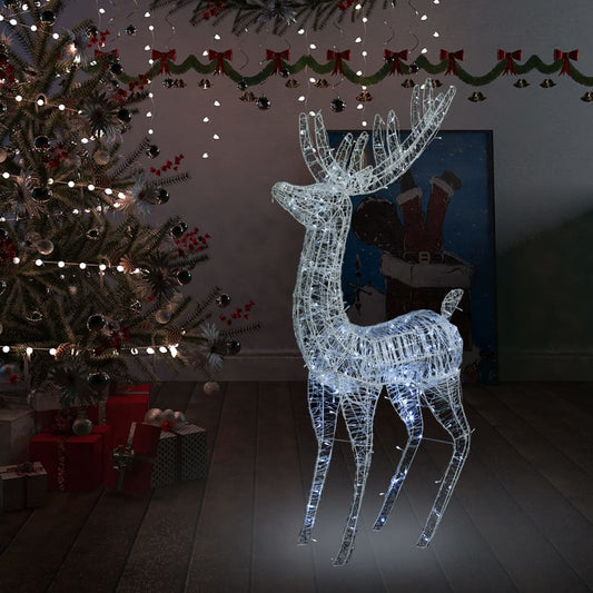Berkfield XXL Acrylic Christmas Reindeer 250 LED 180 cm Cold white