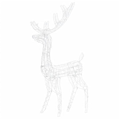 Berkfield Acrylic Reindeer Family Christmas Decoration 300 LED Warm White
