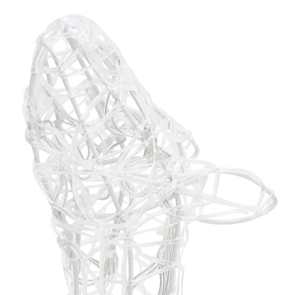 Berkfield Acrylic Reindeer Family Christmas Decoration 300 LED Warm White