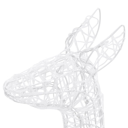 Berkfield Acrylic Reindeer Family Christmas Decoration 300 LED Warm White