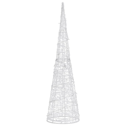 Berkfield Acrylic Decorative Pyramid LED Light Cone Colourful 120 cm