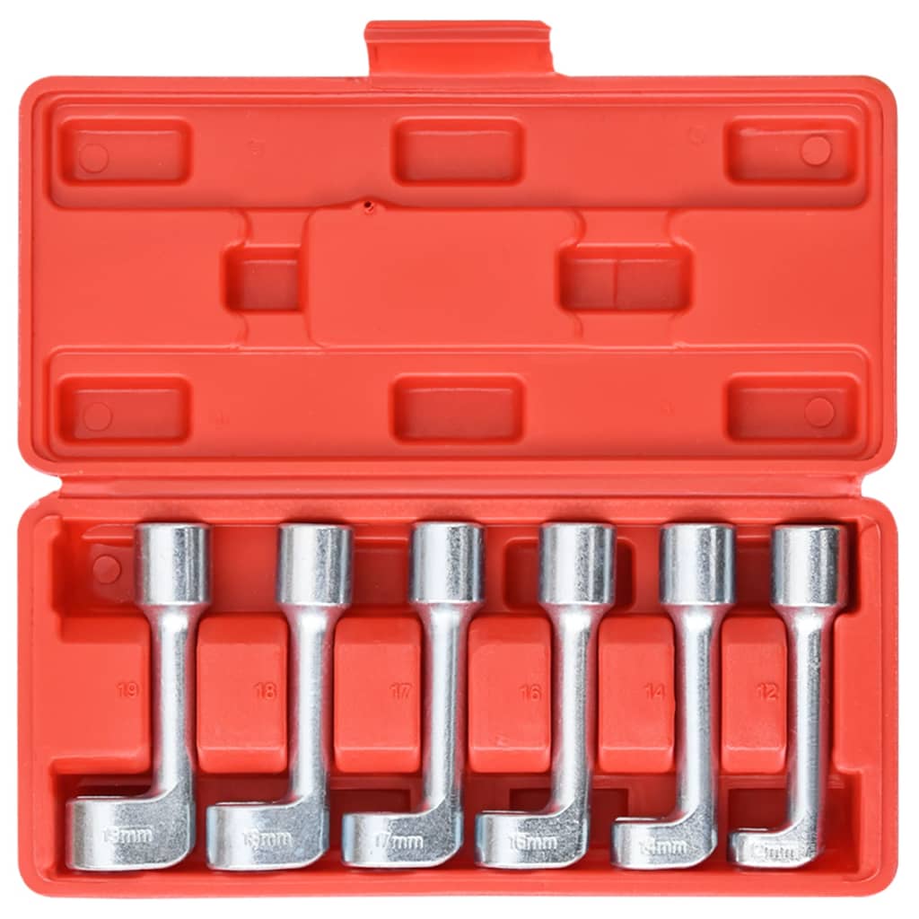 Berkfield 6 Piece L-type Open-ended Ring Wrench Socket Set