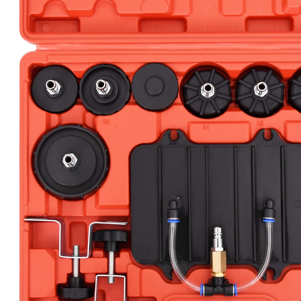 Berkfield 13 Piece Universal Pneumatic Pressure Brake Bleeder Tool Kit