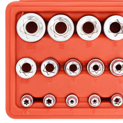 Berkfield 14 Piece E-Type Socket Set