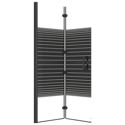 Berkfield Folding Shower Enclosure ESG 100x140 cm Black