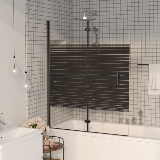 Berkfield Folding Shower Enclosure ESG 100x140 cm Black