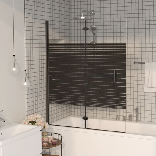 Berkfield Folding Shower Enclosure ESG 120x140 cm Black