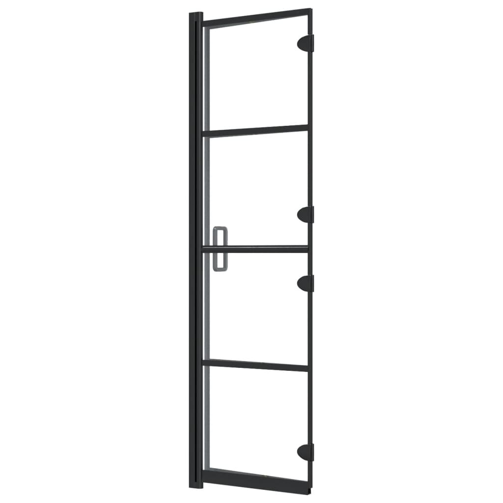 Berkfield Folding Shower Enclosure ESG 80x140 cm Black