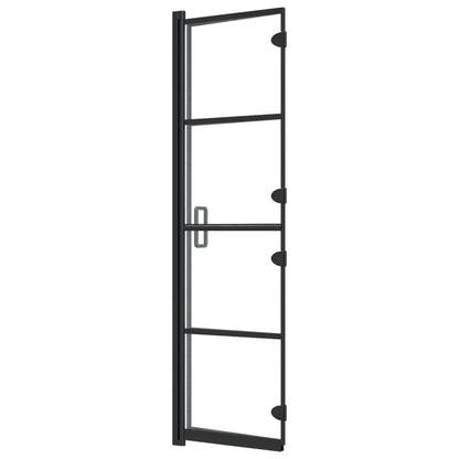 Berkfield Folding Shower Enclosure ESG 80x140 cm Black