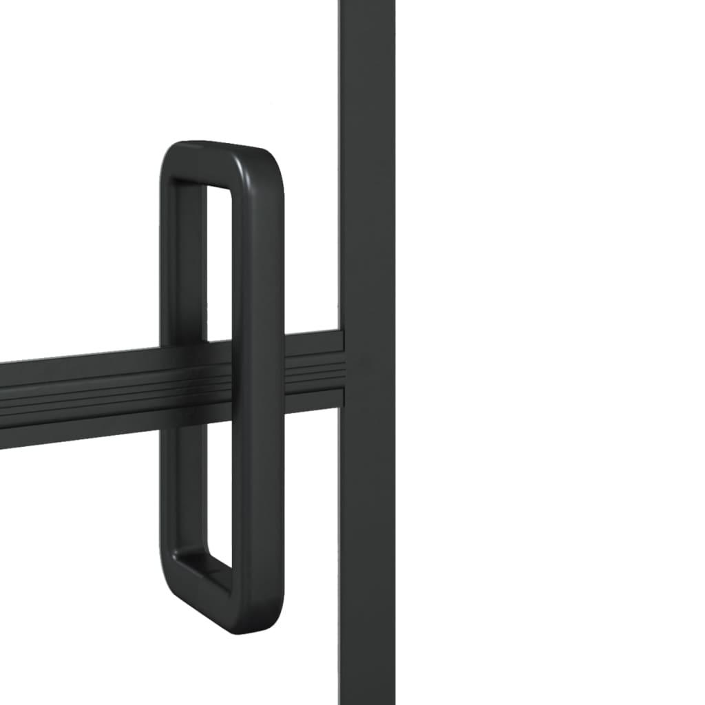 Berkfield Folding Shower Enclosure ESG 80x140 cm Black