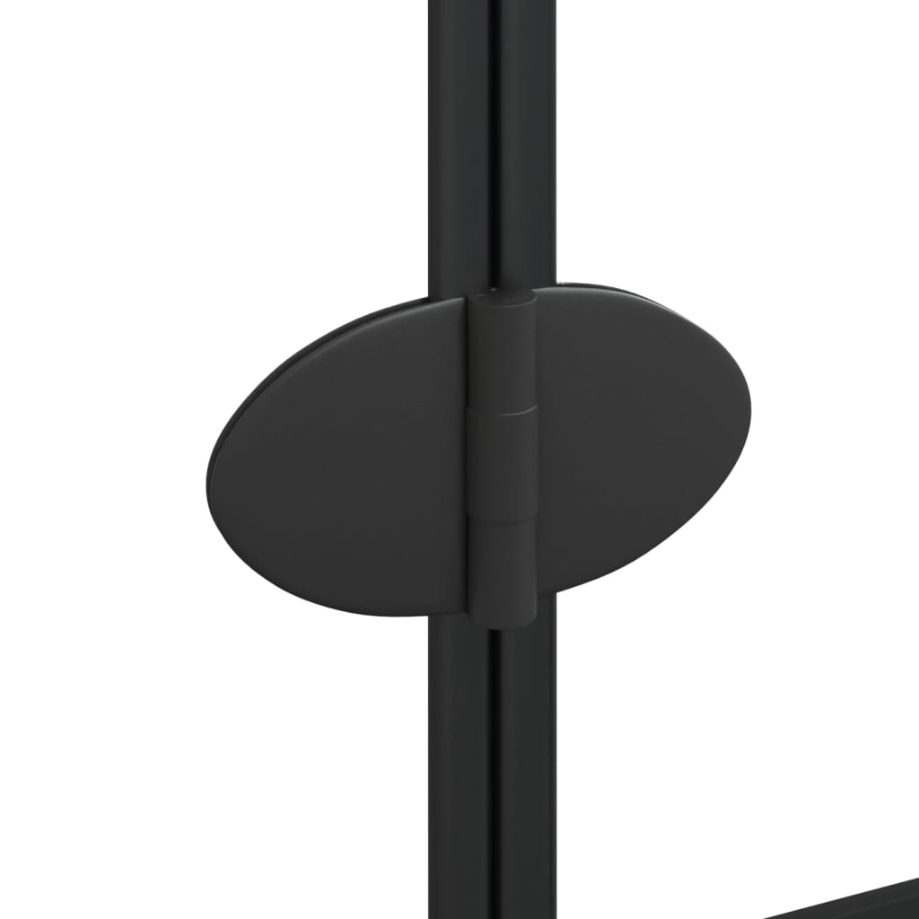 Berkfield Folding Shower Enclosure ESG 80x140 cm Black
