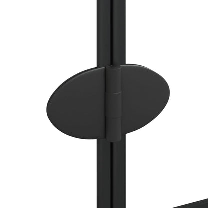Berkfield Folding Shower Enclosure ESG 80x140 cm Black