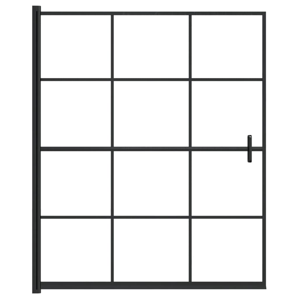 Berkfield Shower Enclosure ESG 116x140 cm Black