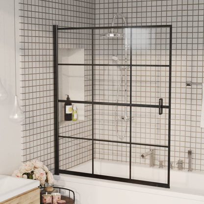Berkfield Shower Enclosure ESG 116x140 cm Black