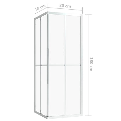 Berkfield Shower Cabin ESG 80x70x180 cm