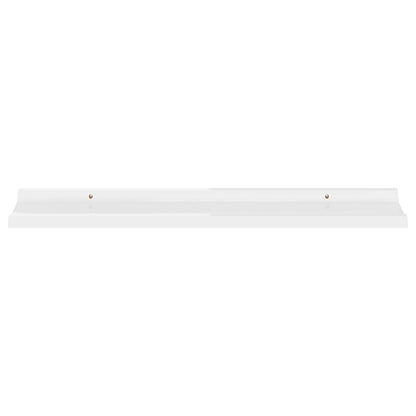 Berkfield Wall Shelves 4 pcs High Gloss White 80x9x3 cm