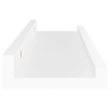 Berkfield Wall Shelves 4 pcs White 40x9x3 cm