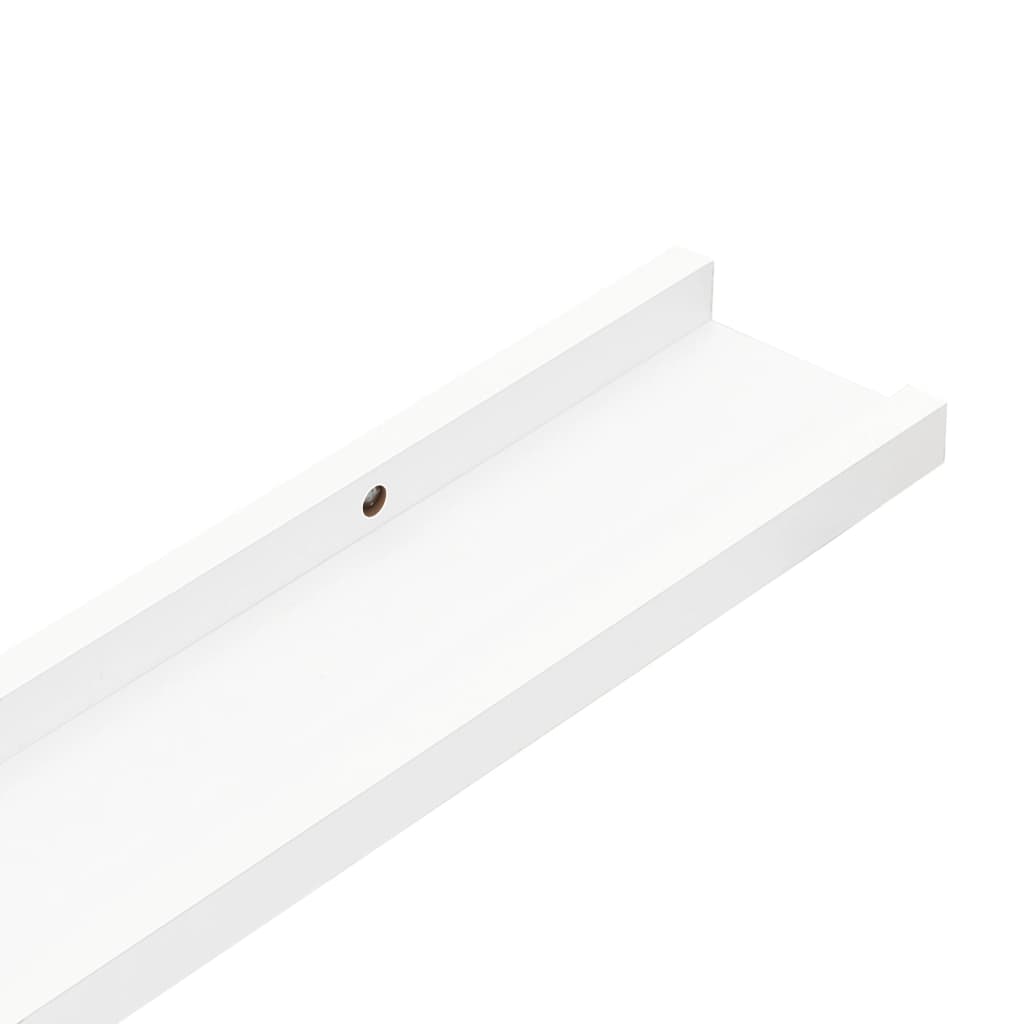 Berkfield Wall Shelves 4 pcs White 40x9x3 cm