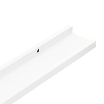 Berkfield Wall Shelves 4 pcs White 40x9x3 cm