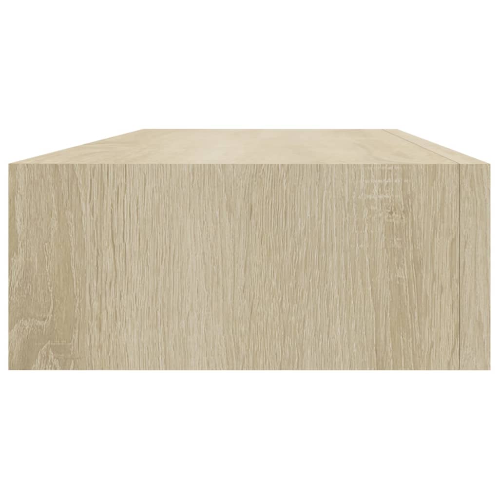 Berkfield Wall-mounted Drawer Shelves 2 pcs Oak 60x23.5x10cm MDF