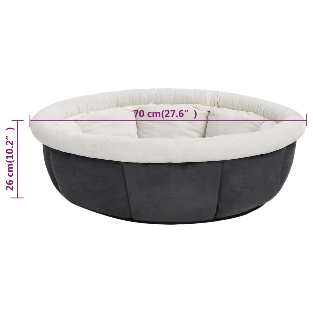 Berkfield Dog Bed 70x70x26 cm Grey