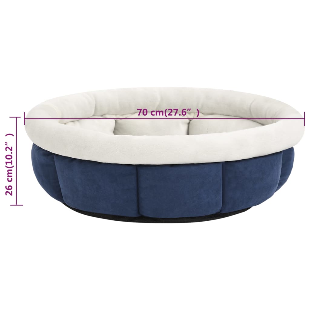 Berkfield Dog Bed 70x70x26 cm Blue