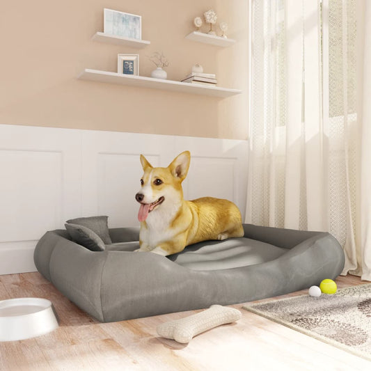 Berkfield Dog Cushion with Pillows Grey 115x100x20 cm Oxford Fabric