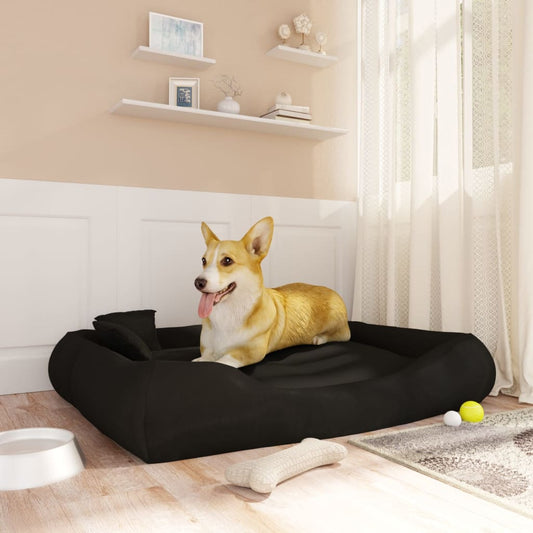 Berkfield Dog Cushion with Pillows Black 115x100x20 cm Oxford Fabric