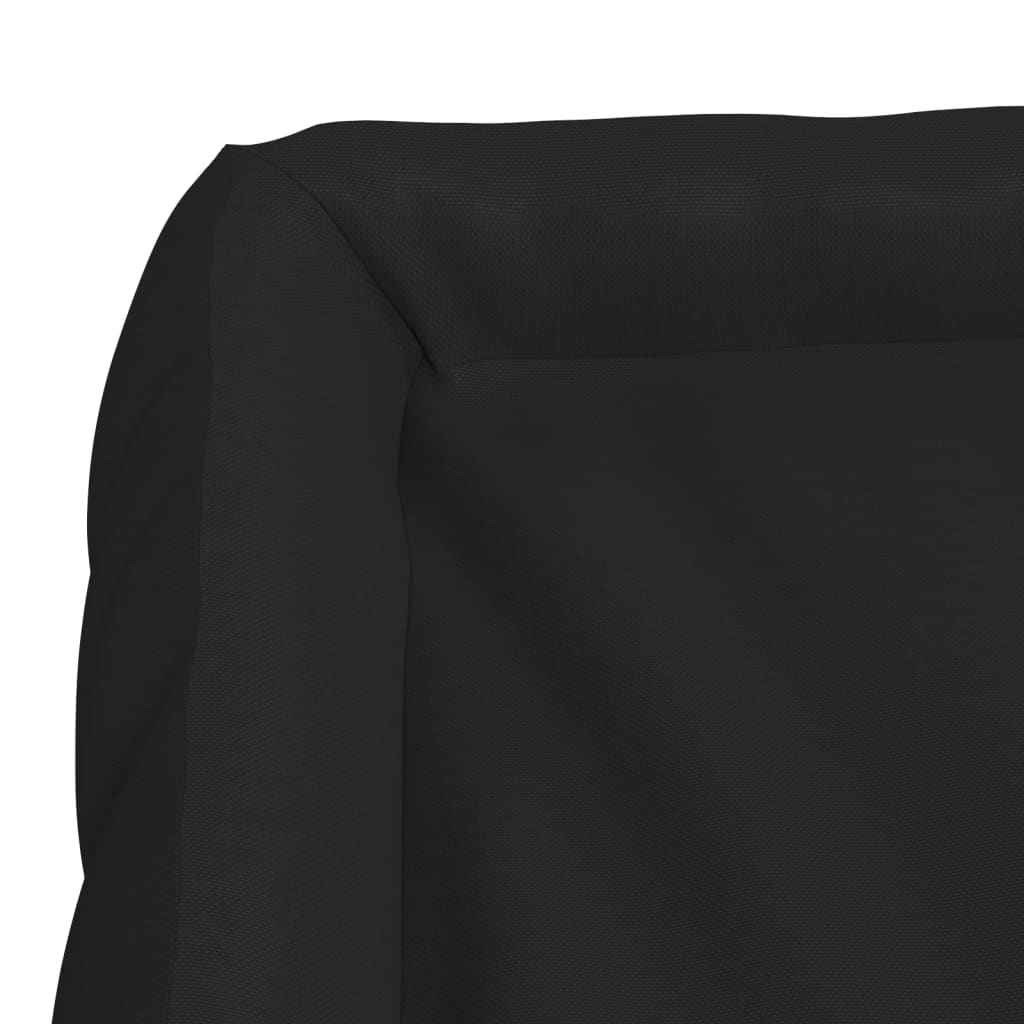 Berkfield Dog Cushion with Pillows Black 135x110x23 cm Oxford Fabric