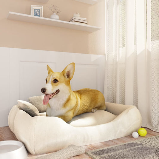 Berkfield Dog Cushion with Pillows Beige 75x58x18 cm Oxford Fabric