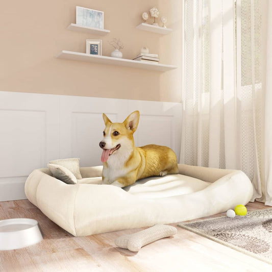 Berkfield Dog Cushion with Pillows Beige 115x100x20 cm Oxford Fabric