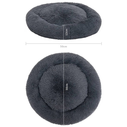 Berkfield Washable Dog & Cat Cushion Dark Grey 50x50x12 cm Plush