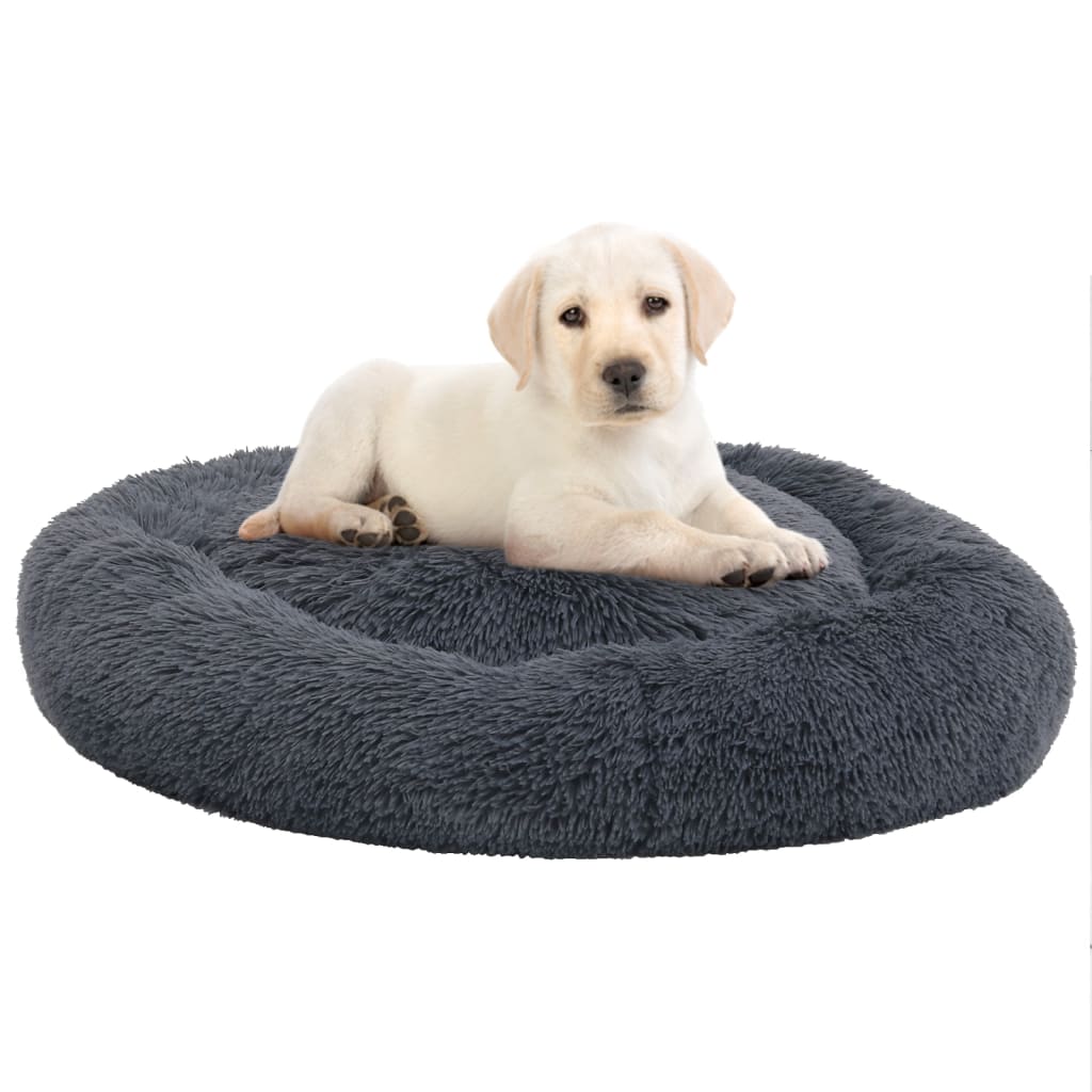 Berkfield Washable Dog & Cat Cushion Dark Grey 70x70x15 cm Plush