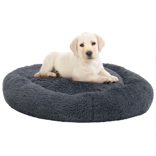 Berkfield Washable Dog & Cat Cushion Dark Grey 70x70x15 cm Plush