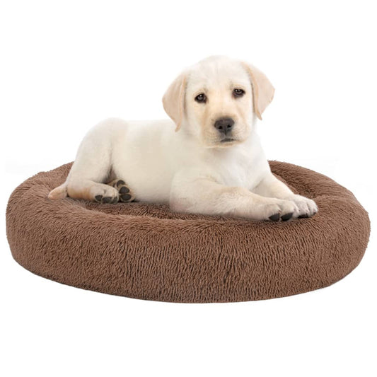 Berkfield Washable Dog & Cat Cushion Brown 70x70x15 cm Plush