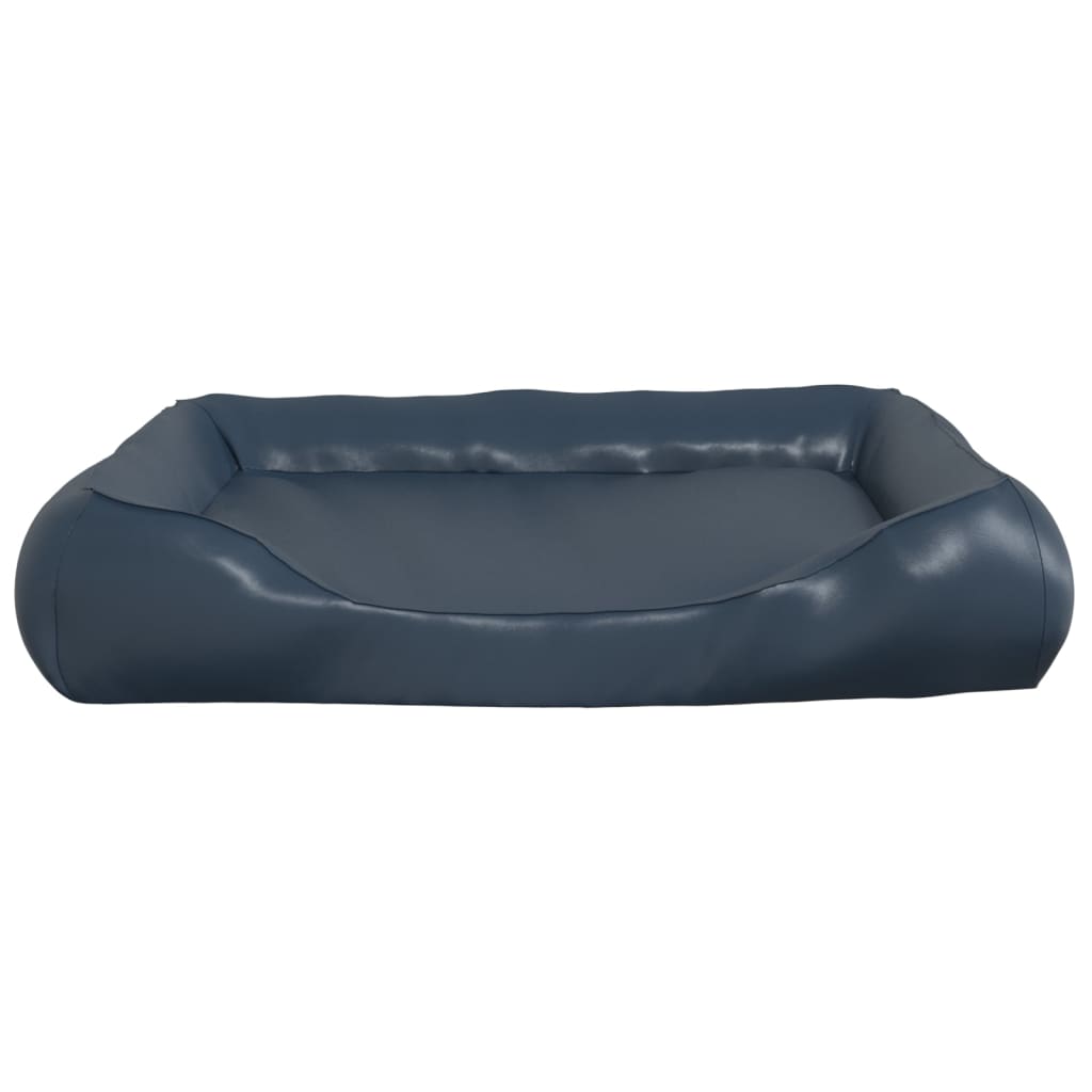 Berkfield Dog Bed Dark Blue 80x68x23 cm Faux Leather