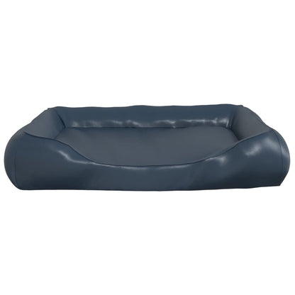 Berkfield Dog Bed Dark Blue 80x68x23 cm Faux Leather