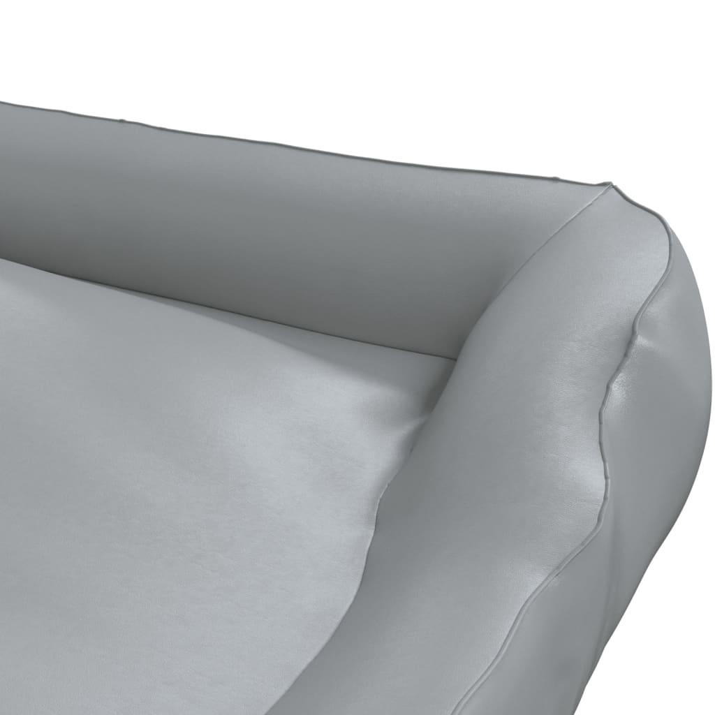 Berkfield Dog Bed Light Grey 120x100x27 cm Faux Leather