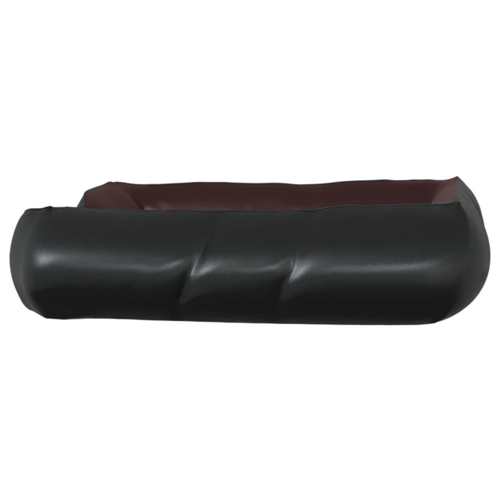 Berkfield Dog Bed Black and Brown 105x80x25 cm Faux Leather