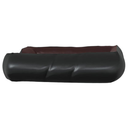 Berkfield Dog Bed Black and Brown 105x80x25 cm Faux Leather