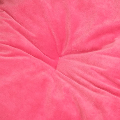 Berkfield Dog Bed Black and Pink 90x79x20 cm Plush and Faux Leather