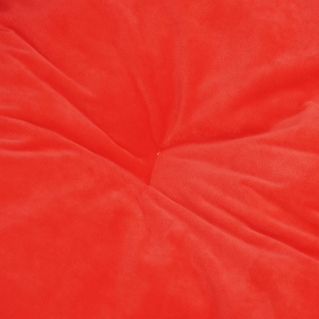 Berkfield Dog Bed Black and Red 79x70x19 cm Plush and Faux Leather