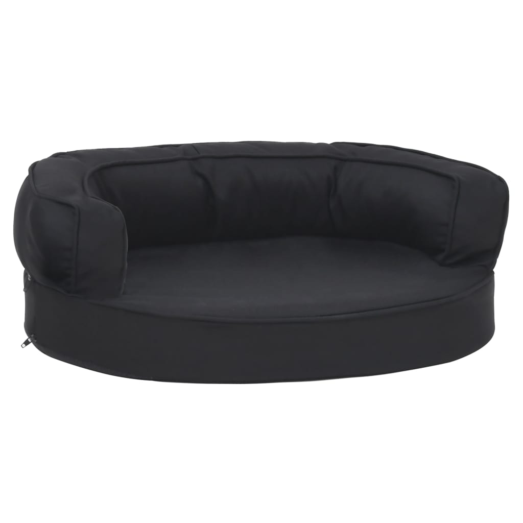 Berkfield Ergonomic Dog Bed Mattress 60x42 cm Linen Look Black